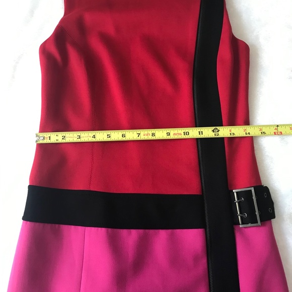 Laundry Red/Pink/Black Sleeveless Dress - Picture 5 of 11